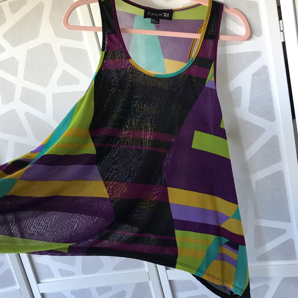 Geometric Racerback Tank - Picture 3 of 7